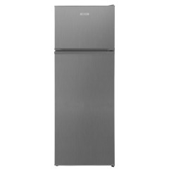 United Ψυγείο Δίπορτο 213lt Υ144xΠ54xΒ57εκ. Inox UND1456R